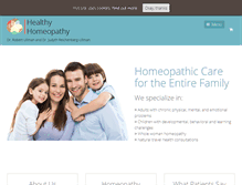 Tablet Screenshot of healthyhomeopathy.com